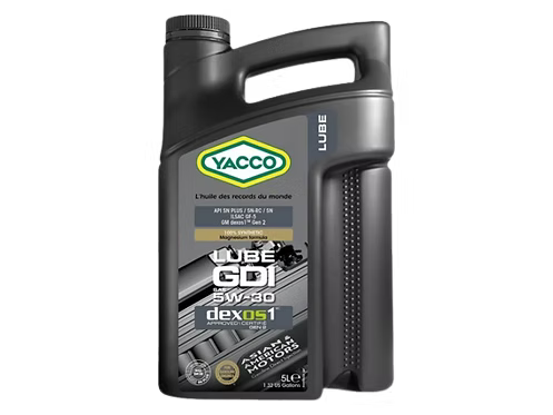 YACCO GDI 5W20 5L - 100%SINTETIC - BENZINA