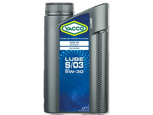 YACCO LUBE S/03 5W30 1L/4L - 100%SINTETIC