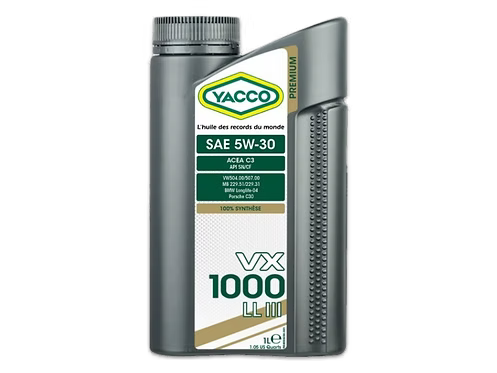 YACCO VX 1000 LL III 1L/5L - 100%SINTETIC