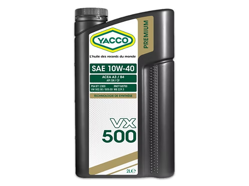 YACCO VX 500 10W40 1L/2L/5L - 100%SINTETIC